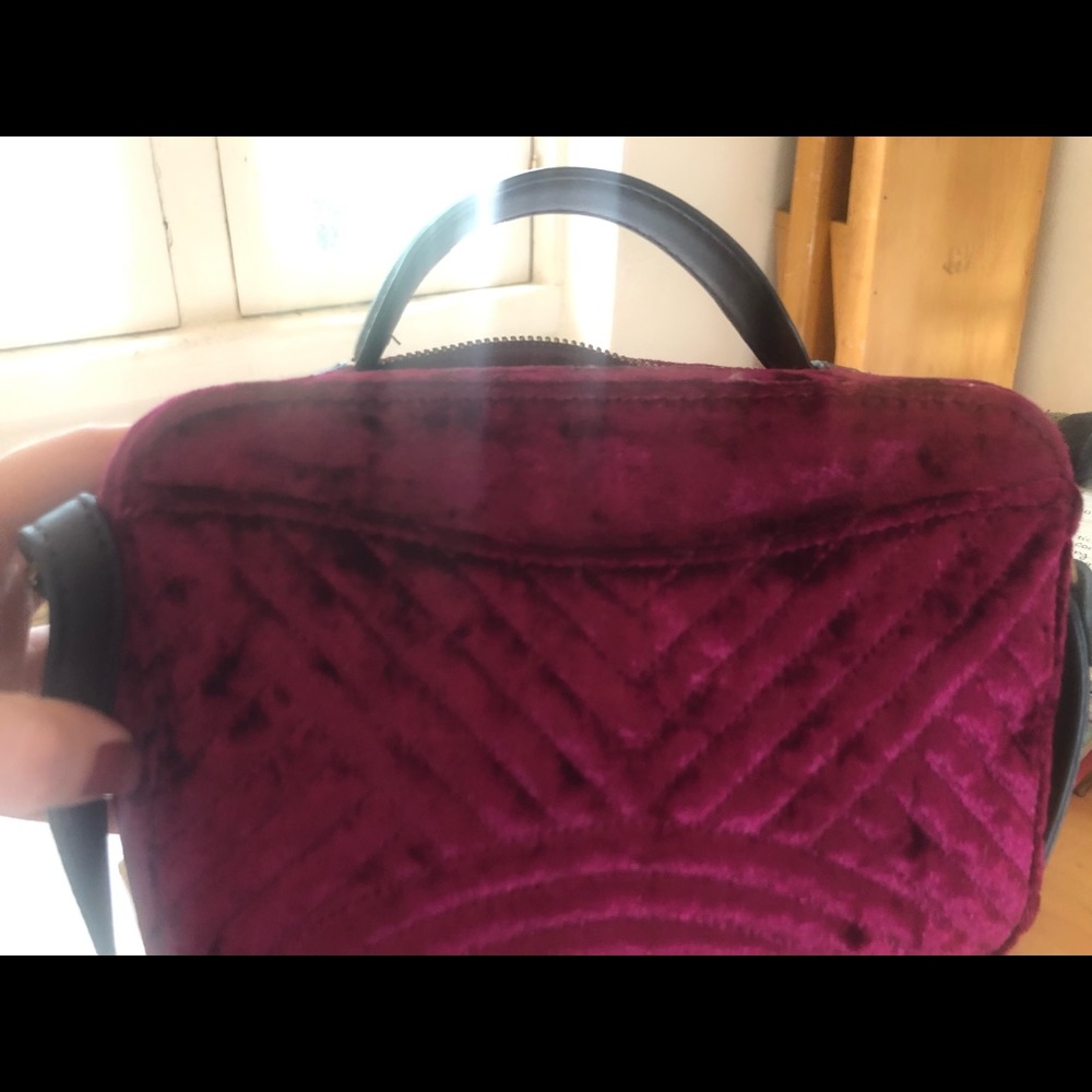 Nine West Magenta Velvet Bag - Picture 3 of 4